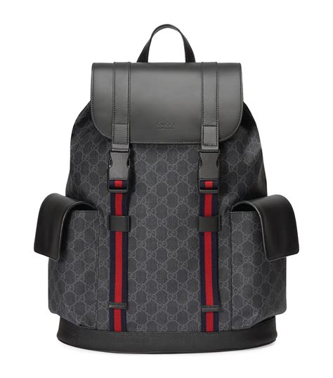 men's gucci backpack black|Gucci backpack for men cheap.